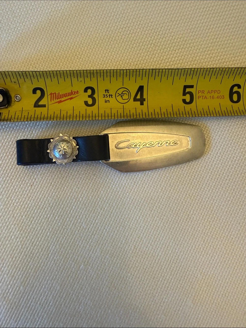 VTG Porsche Cayenne / 925 Sterling / Germany / OEM 2004 Key Ring